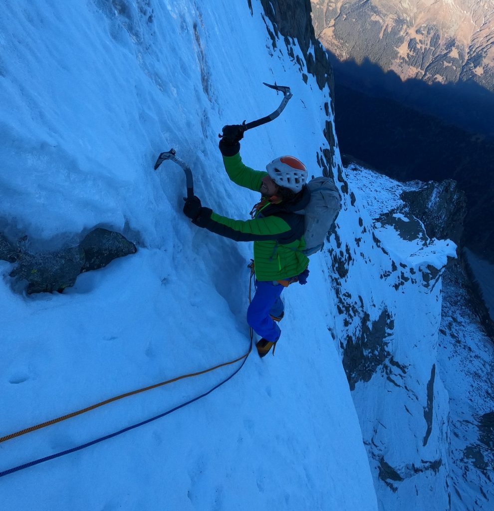 Silvan Schüpbach in scalata. Foto archivio Matteo Della Bordella