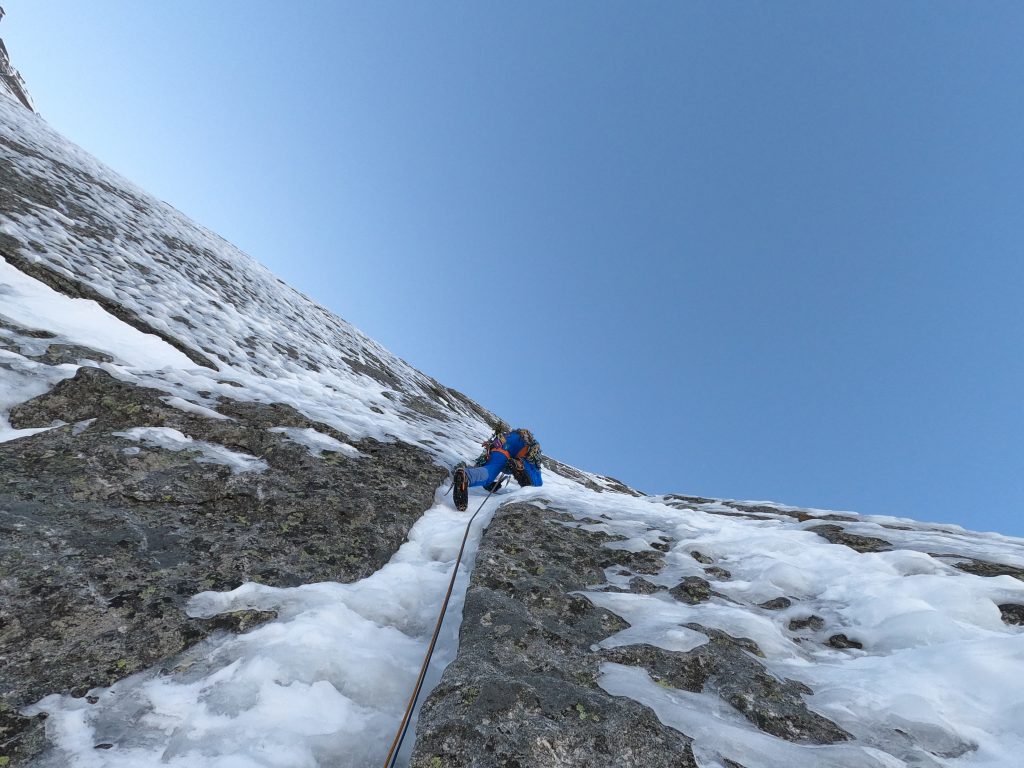 Silvan Schüpbach in scalata. Foto archivio Matteo Della Bordella