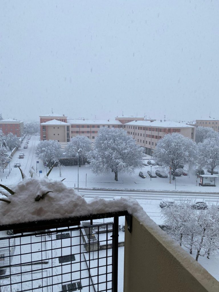 Neve e Bergamo - Foto Francesca Cortinovis