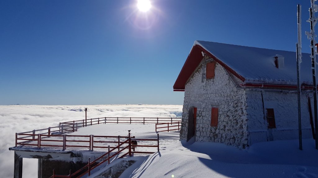 Il Rifugio Rinaldi nella neve, Terminilletto - Foto Leonardo Murino