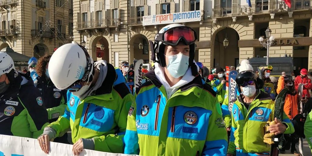 La manifestazione di protesta a Torino