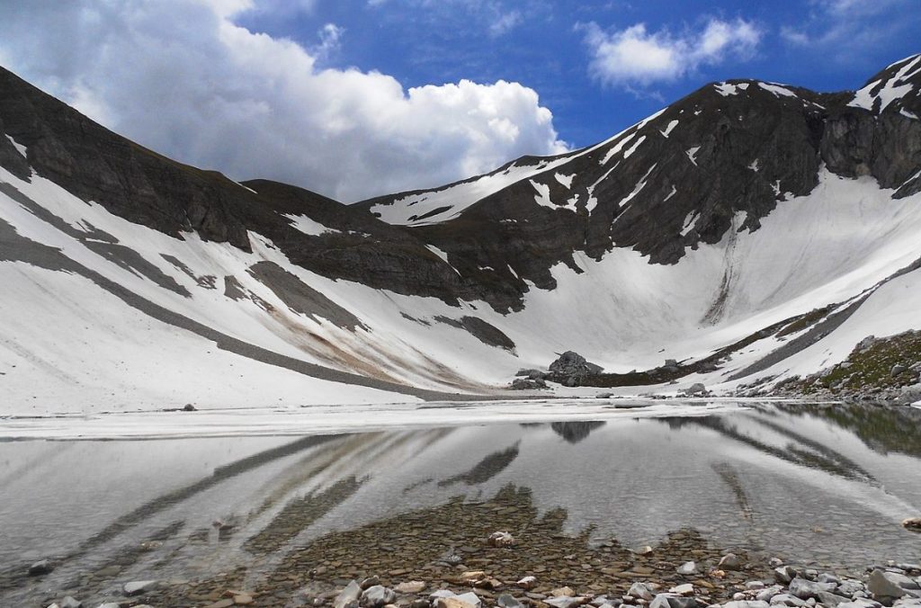 marche, lago di pilato, linea bianca