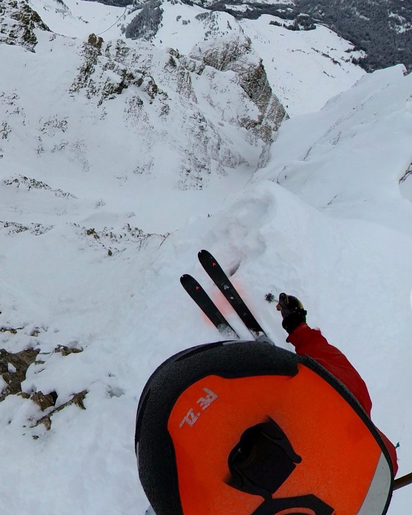 Prima discesa "Le Jardin Secret" - Foto FB Vivian Bruchez Steep Skier-Mountain Guide