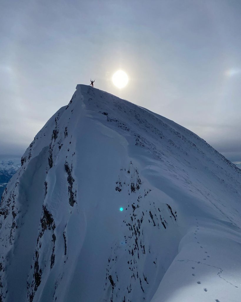 Prima discesa "Le Jardin Secret" - Foto FB Vivian Bruchez Steep Skier-Mountain Guide