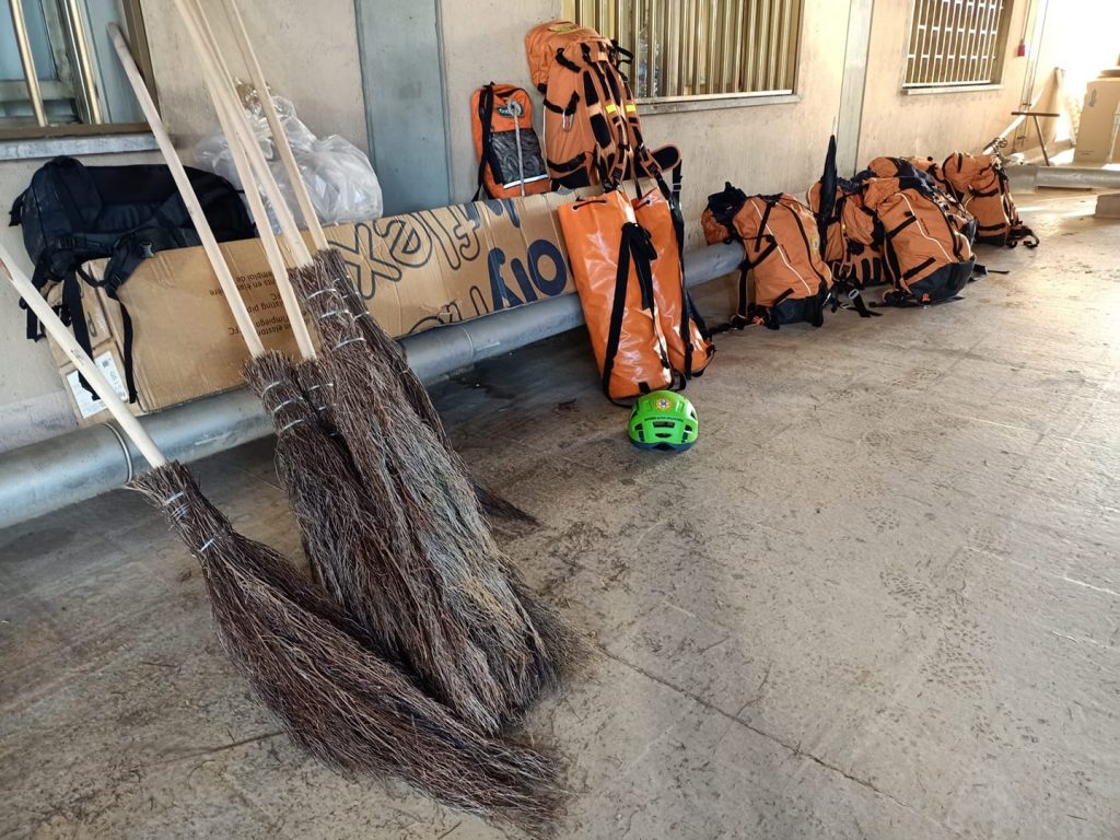 Tutto pronto al decollo al Policlinico Gemelli di Roma - Foto FB CNSAS Lazio