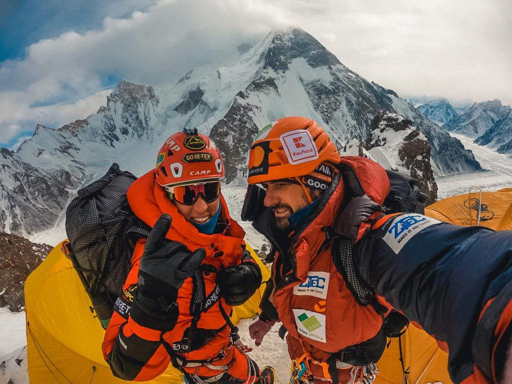 Tamara Lunger e Alex Gavan. Foto @ Tamara Lunger