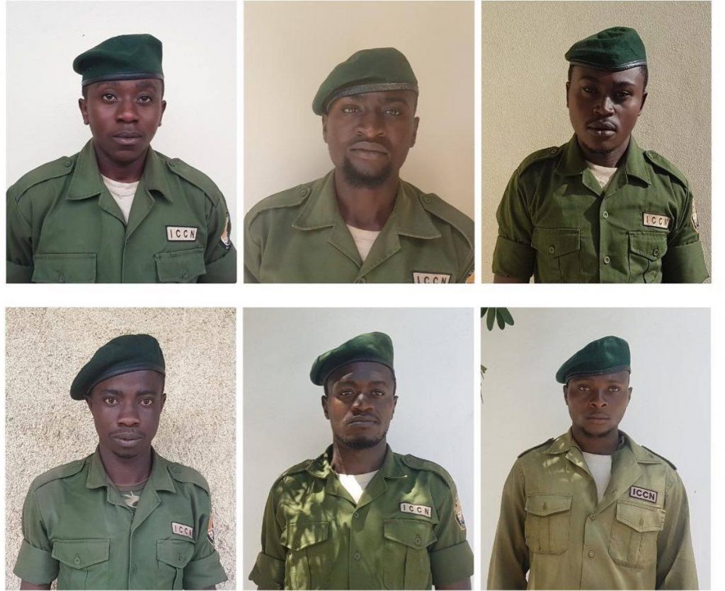 I sei giovani ranger vittima dell