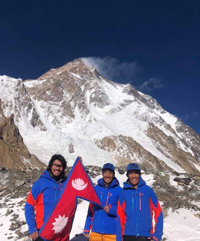 Mingma Gyalje Sherpa
, Dawa Tenzing Sherpa, Kili Pemba Sherpa. Foto @ Mingma G. Sherpa