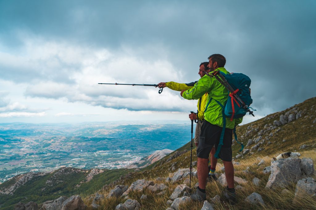 Sui crinali con Ivan, di Roccamandolfi (Rocka Musica) camminando verso Bojano. Foto Sara Furlanetto