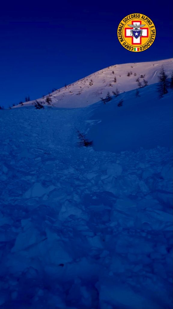 Valanga Val Camonica - foto CNSAS Lombardia