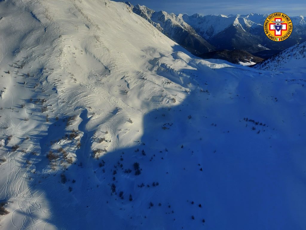 Valanga Val Camonica - foto CNSAS Lombardia