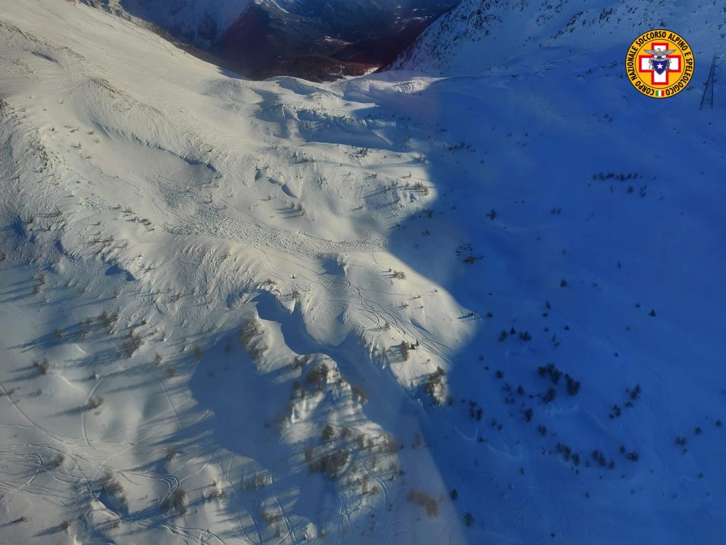 Valanga Val Camonica - foto CNSAS Lombardia