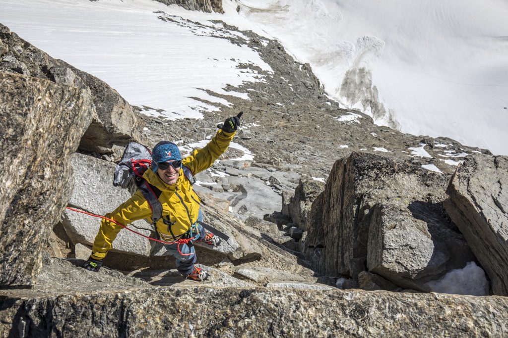 Sergi Mingote durante una salita al Gran Paradiso. Foto Stefano Jeantet