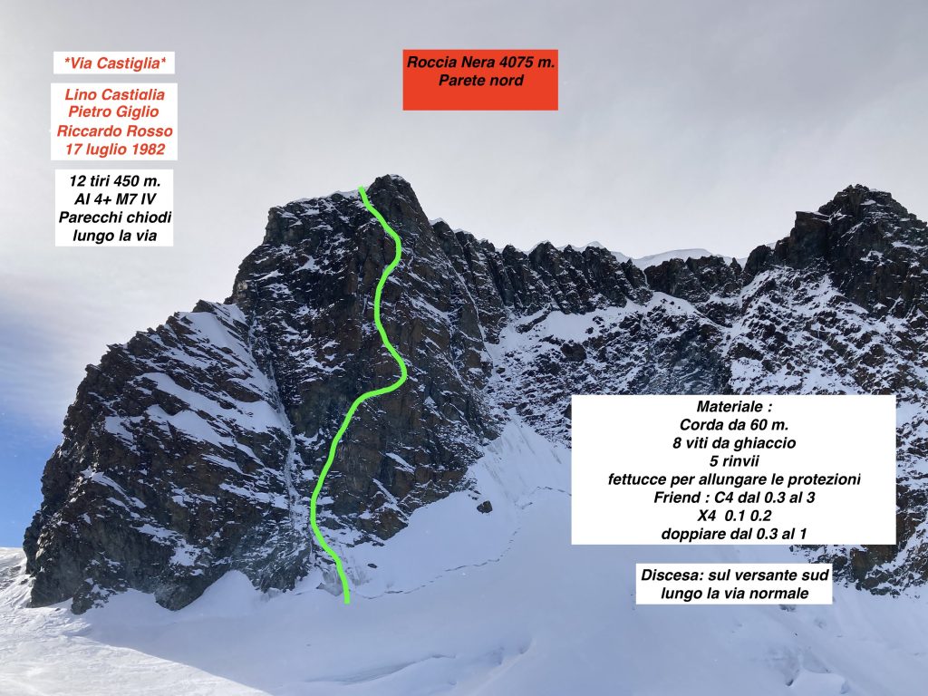Il tracciato della via Castiglia. Foto archivio Cazzanelli/Ratti/Perruquet