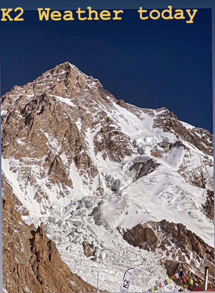 Situazione K2 postata da Chhang Dawa Sherpa