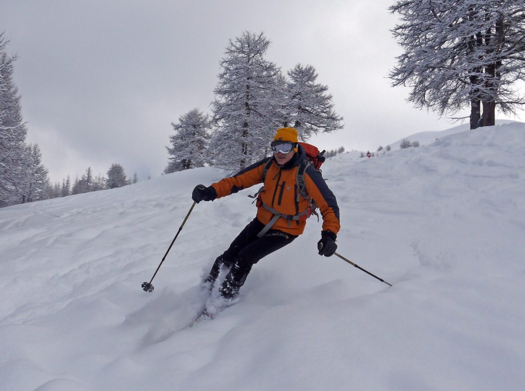 Discesa a Pragelato. Foto Elio Bonfanti