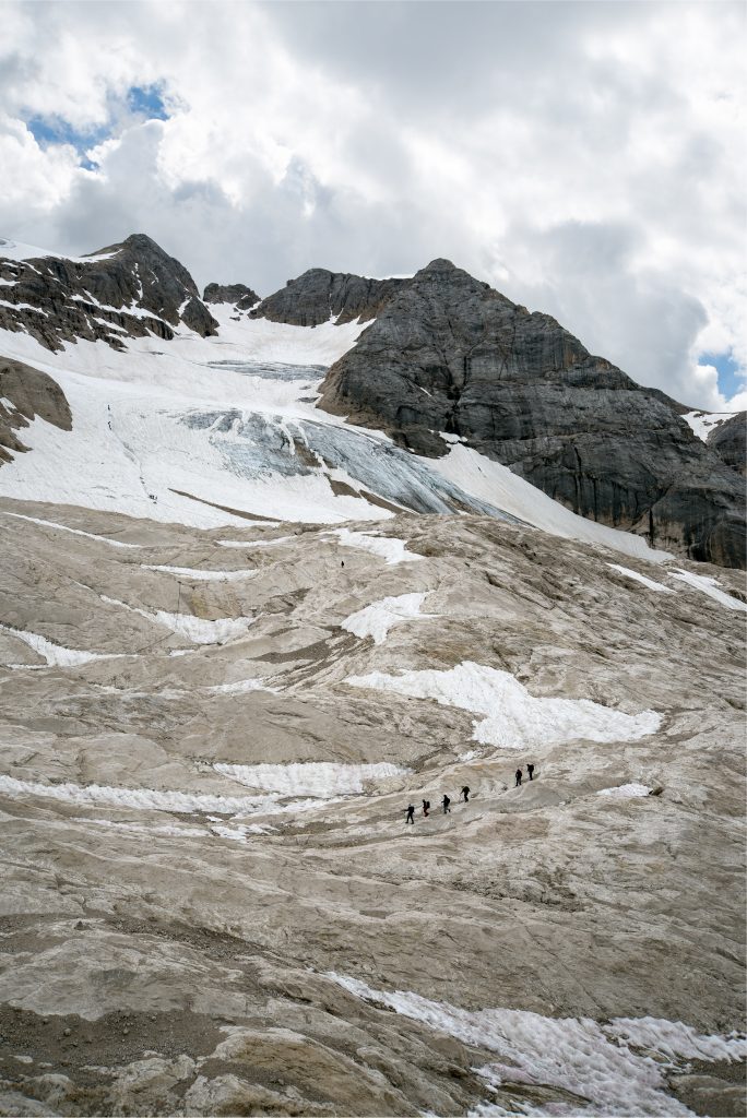 La Marmolada da Pian dei Fiacconi. Foto @ Giorgio Galeotti via wikimedia commons