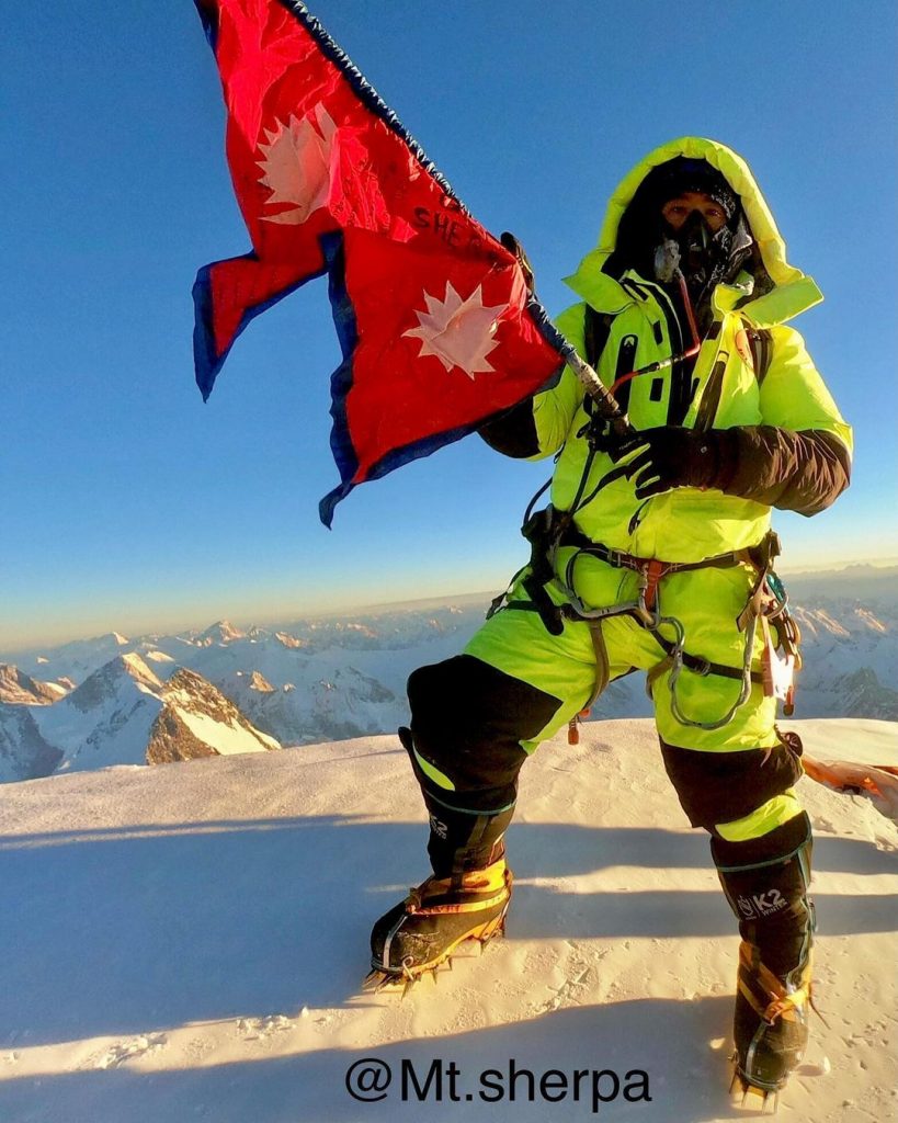 Mingma Tenzi Sherpa. Team Nirmal Purja