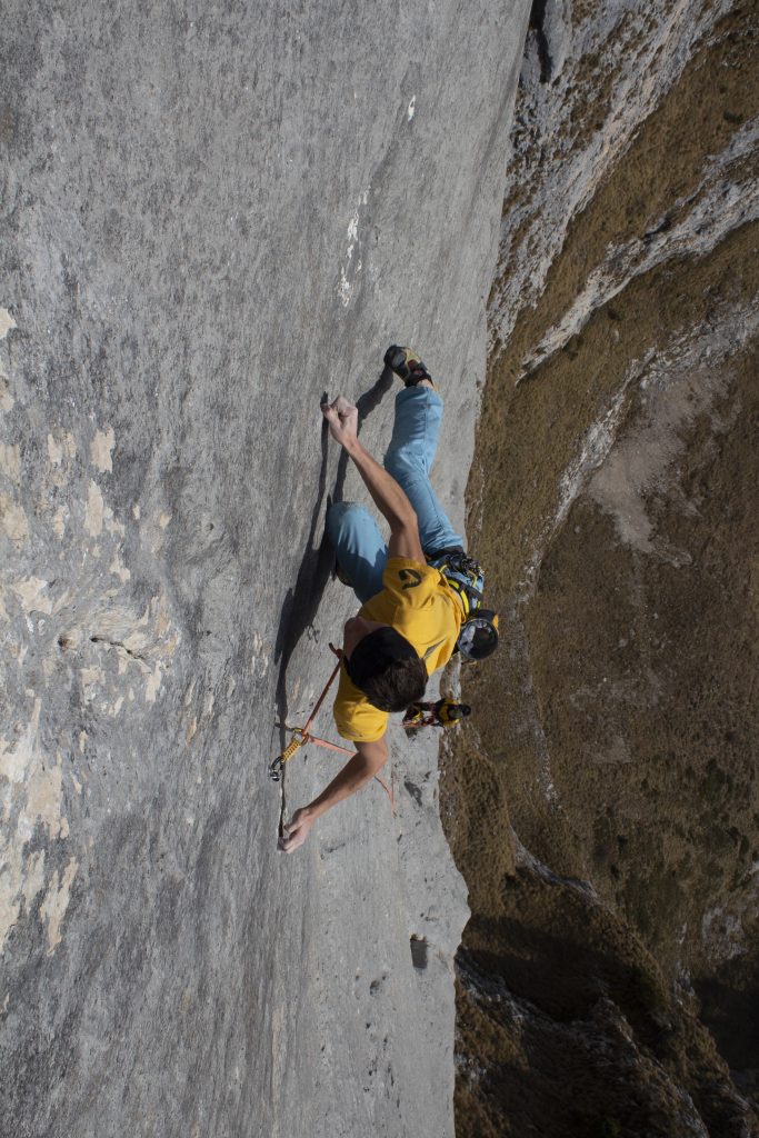 Alessandro Zeni su "Vecchi guerrieri". Foto Federico Zagonel