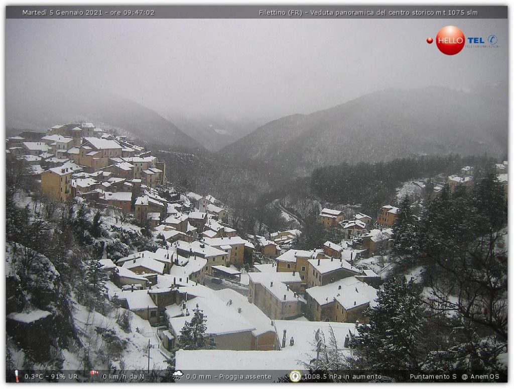 Filettino 5.01.2021 - Webcam Meteo Filettino