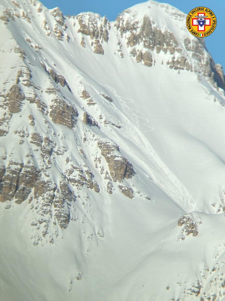 Valanga in Val Travenanzes - Foto CNSAS Veneto