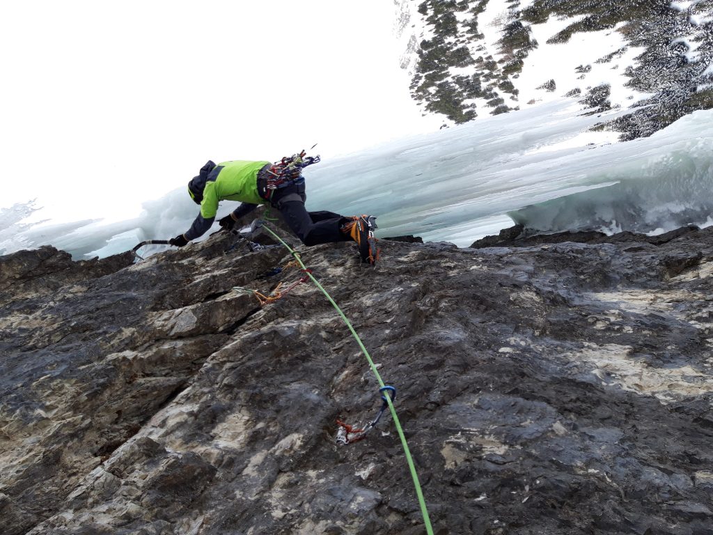 Durante la salita di "Eremit". Foto archivio Simon Messner