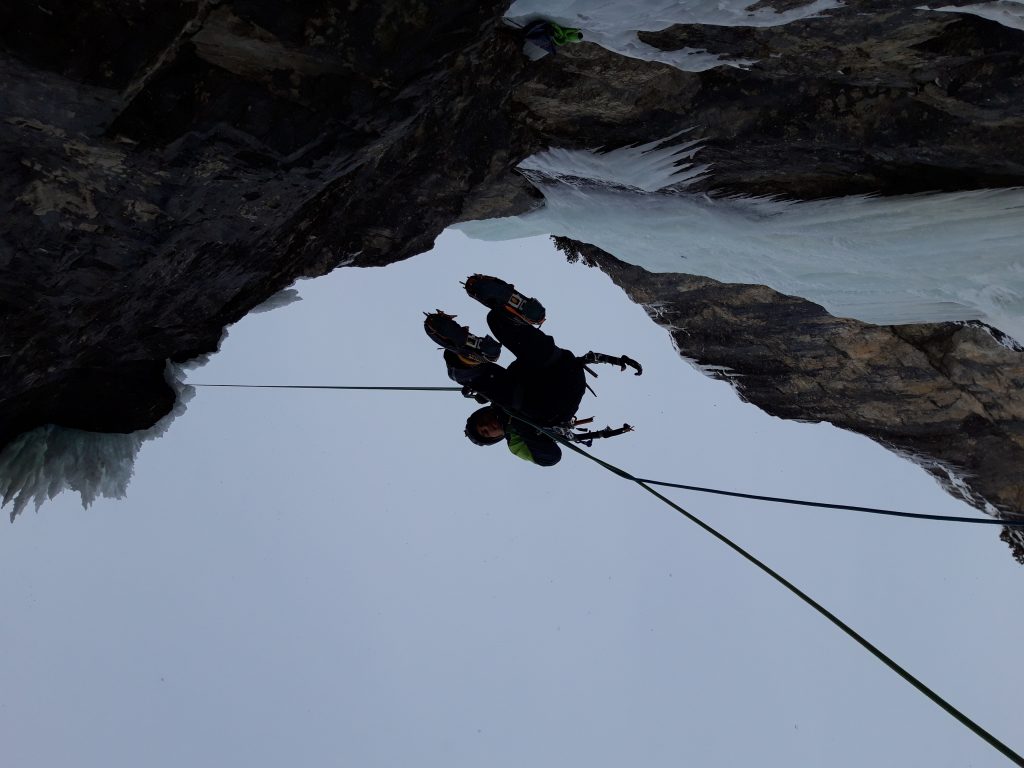 Durante la salita di "Eremit". Foto archivio Simon Messner