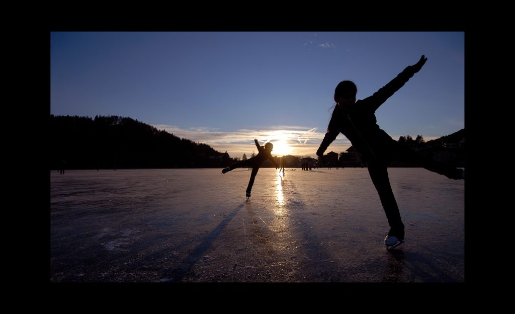 Lo spettacolo del lago ghiacciato di Serraia. Foto D. Lira