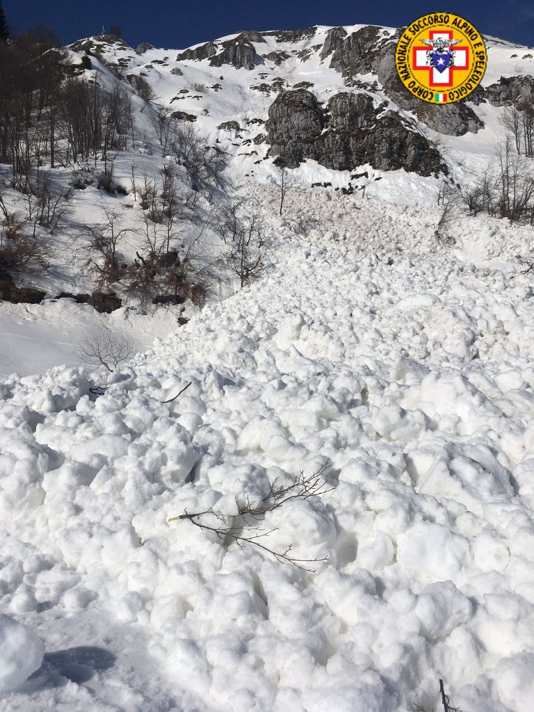 Valanga Piancavallo - Foto CNSAS FVG