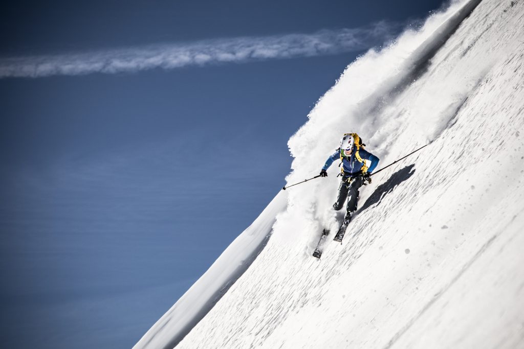 Denis sul ripido. Foto Stefano Jeantet