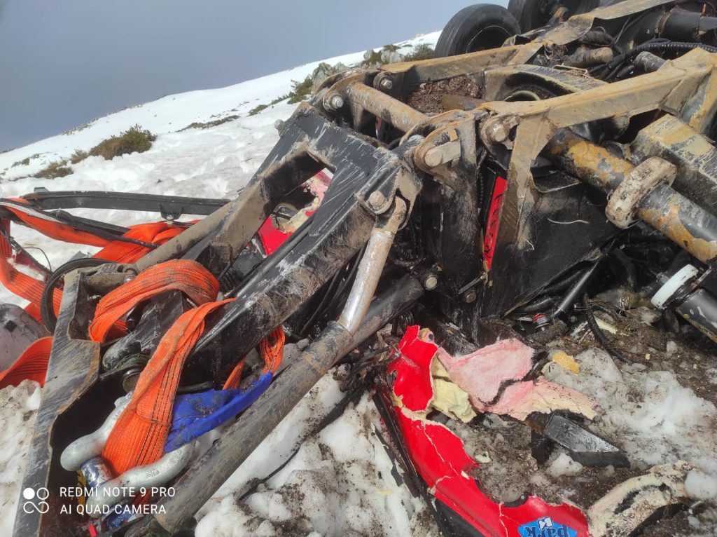 Resti del battipista. 