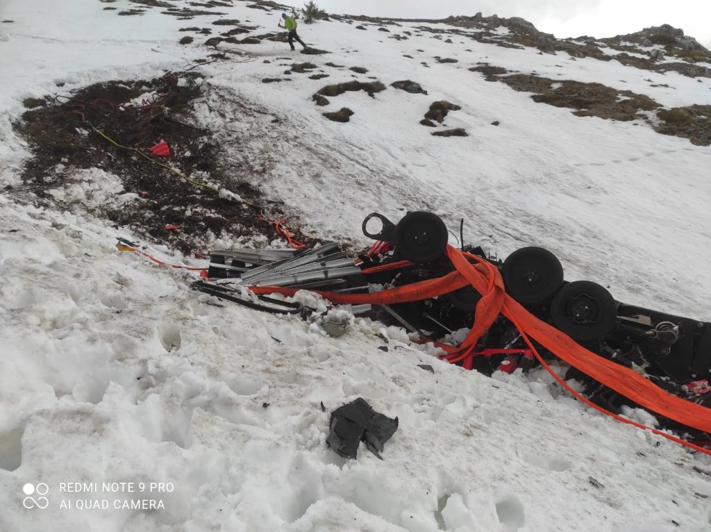 Resti del battipista. 