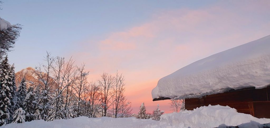 Tramonto dal rifugio - Foto FB Rifugio G. P. Talamini