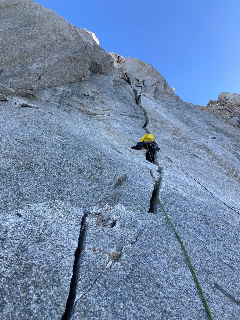 Pilastro Sud-Ovest del Petit Dru. Foto FB Korra Pesce