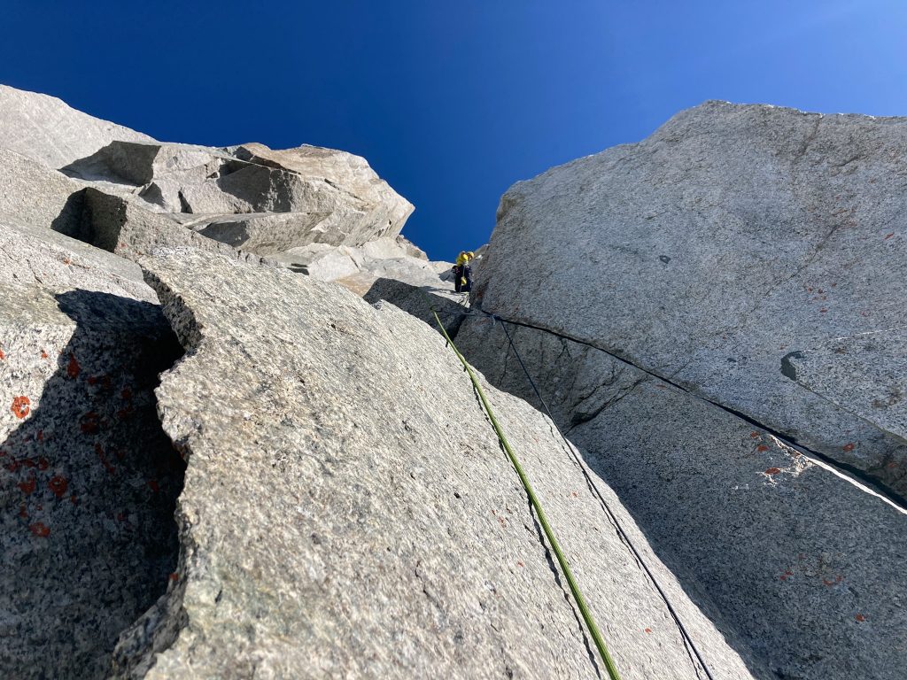Pilastro Sud-Ovest del Petit Dru - Foto FB Korra Pesce