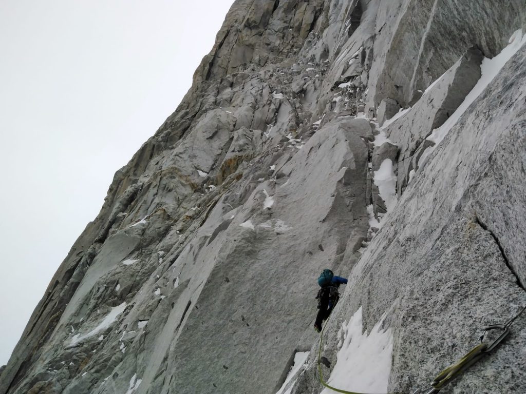 Pilastro Sud-Ovest del Petit Dru - Foto FB Korra Pesce