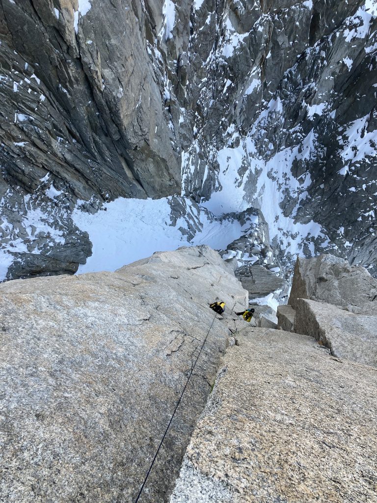 Pilastro Sud-Ovest del Petit Dru - Foto FB Korra Pesce