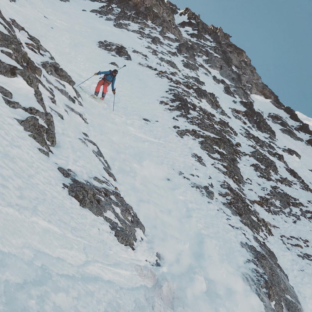 In discesa lungo "La Cathédrale" - Foto FB Paul Bonhomme