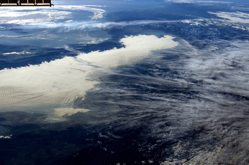 Uno scatto spaziale delle Alpi di Samantha Cristoforetti (ESA) - Foto ANSA © Samantha Cristoforetti/ESA/NASA/ZUMAPRESS.com