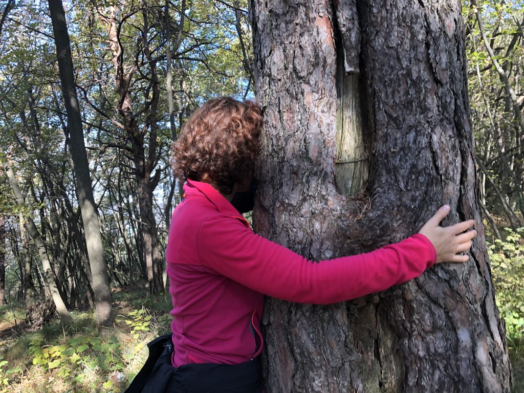 Un momento della sessione a Monte Duro. L
