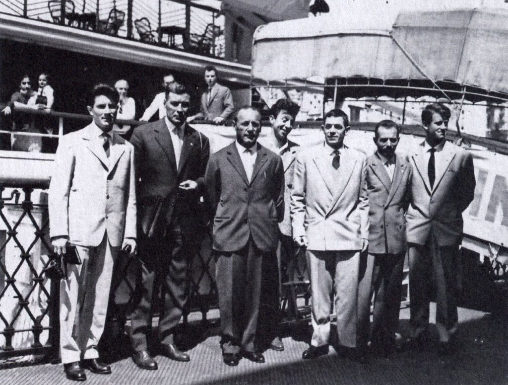 La spedizione per il Gasherbrum IV pronta alla partenza da Genova. Foto Wikimedia commons