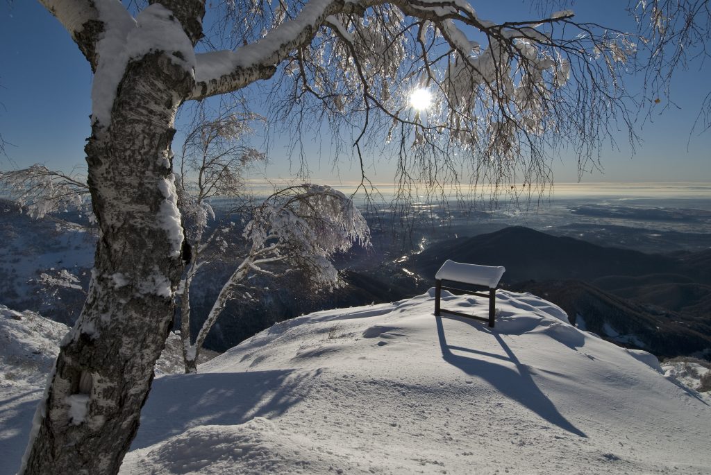 Oasi di Zegna in inverno. Foto Verin