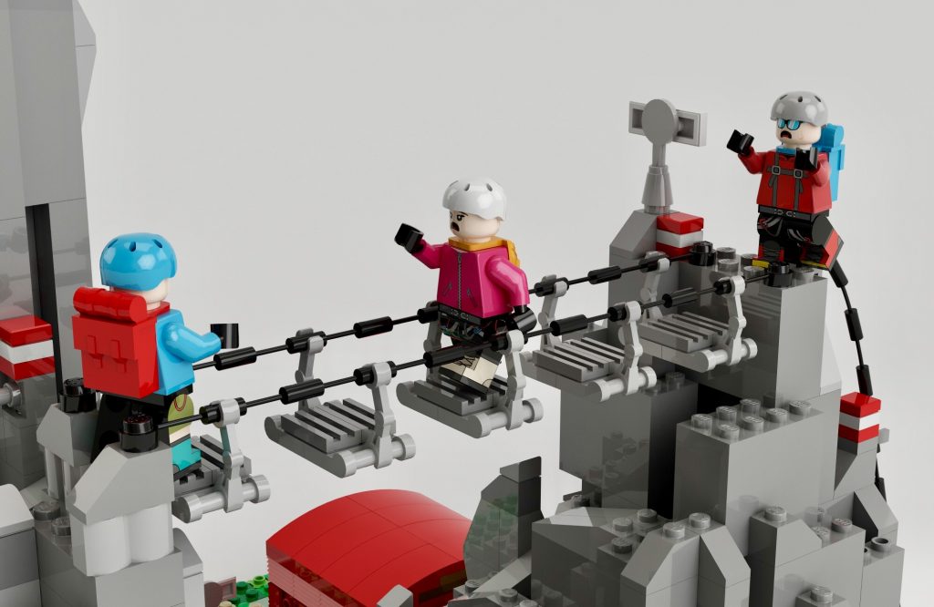 Il fantastico ponte tibetano - Foto @LEGO IDEAS