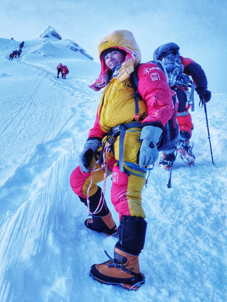 Magdalena in salita sul Manaslu. Foto archivio Magdalena Gorzkowska