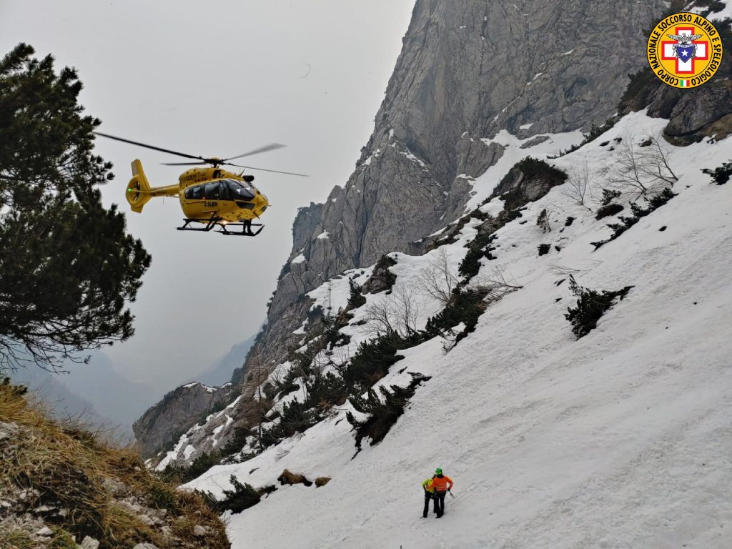 Recupero al Passo Forca - Foto CNSAS Veneto