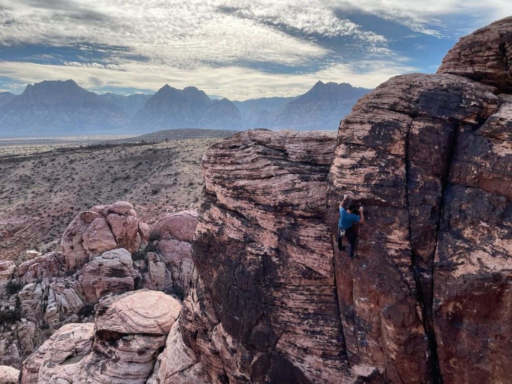 Alex Honnold a Red Rock - Foto repertorio IG Alex Honnold