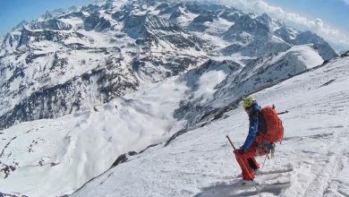 Photo of Prima discesa per Paul Bonhomme e Vivian Bruchez sulla Est del Combin de Tsessette