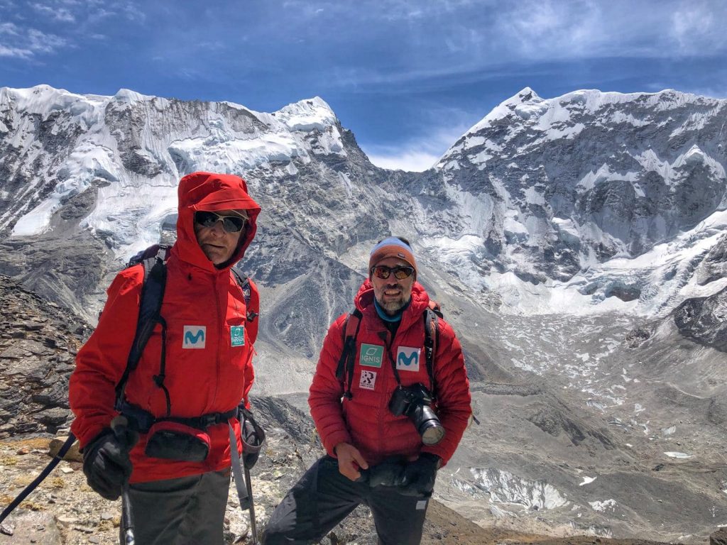 Acclimatazione nella Khumbu Valley - Foto Yo Subo con Carlos Soria