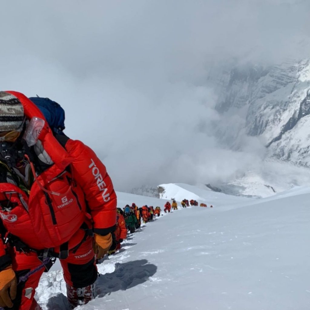 Code in salita sull'Annapurna. Foto Pasang Lhamu Sherpa Akita