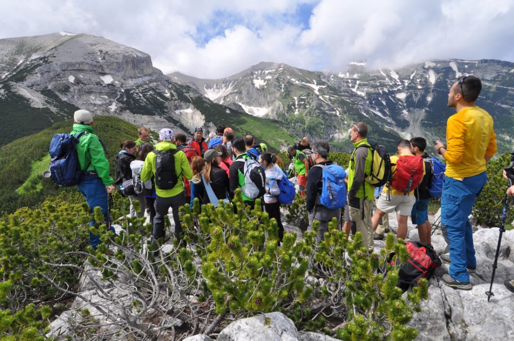 Escursionisti alla Tavola dei Briganti